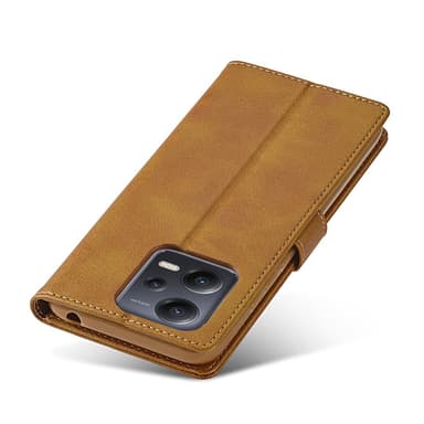 SKALO Xiaomi Redmi Note 12 5G LC.IMEEKE Plånboksfodral i PU-Läder - Ljusbrun