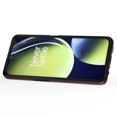 SKALO OnePlus Nord CE 3 Lite 5G Armor Hybrid Metallring skal - Röd