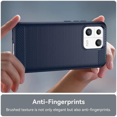 SKALO Xiaomi 13 5G Armor Carbon Stöttåligt TPU-skal - Blå