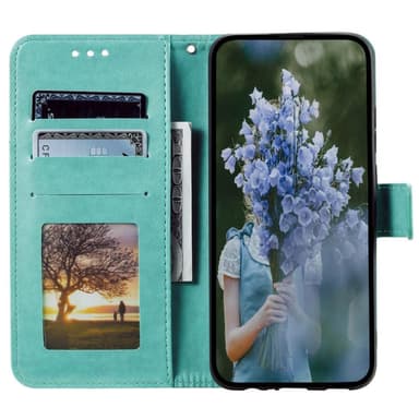 SKALO Xiaomi Redmi Note 12 4G Mandala Plånboksfodral - Turkos