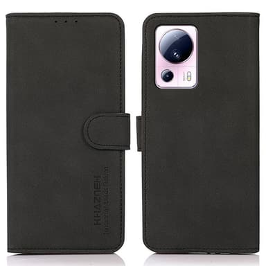 SKALO Xiaomi 13 Lite KHAZNEH Plånboksfodral i PU-Läder - Svart