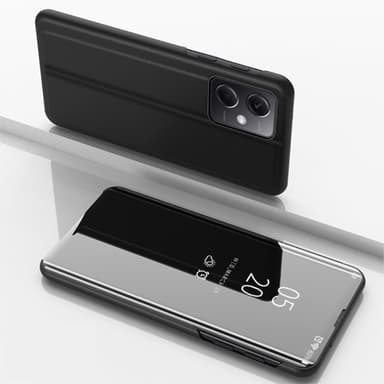 SKALO Xiaomi Redmi Note 12 Pro 5G Clear View Spegel fodral - Svart