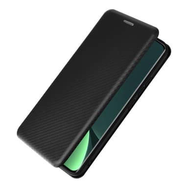 SKALO Xiaomi 13 5G Carbon Fiber Plånboksfodral - Svart