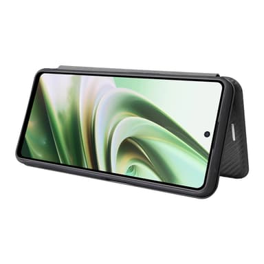 SKALO OnePlus Nord CE 3 Lite 5G Carbon Fiber Plånboksfodral - Svart