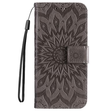 SKALO Motorola Moto G23 4G Mandala Plånboksfodral - Grå