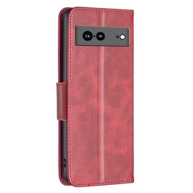 SKALO Google Pixel 7a Plånboksfodral i PU-Läder - Röd