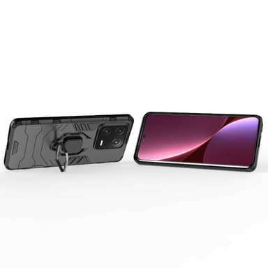 SKALO Xiaomi 13 Pro 5G Armor Hybrid Metallring skal - Svart