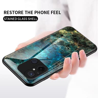 SKALO Xiaomi Redmi 12C 4G Marmor Härdat Glas TPU-skal - Motiv 2