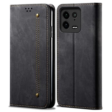 SKALO Xiaomi 13 Pro 5G Jeans Plånboksfodral - Svart