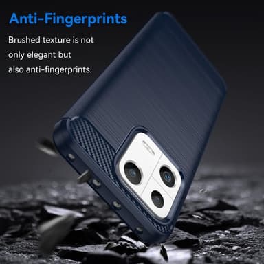 SKALO Xiaomi 13 5G Armor Carbon Stöttåligt TPU-skal - Blå