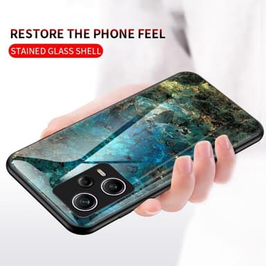 SKALO Xiaomi Redmi Note 12 Pro 5G Marmor Härdat Glas TPU-skal - Motiv 4
