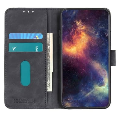 SKALO Xiaomi Redmi Note 12 5G KHAZNEH Plånboksfodral i PU-Läder - Svart