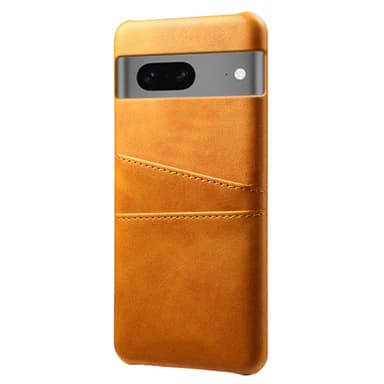 SKALO Google Pixel 7a PU-Läder Korthållare Skal - Ljusbrun
