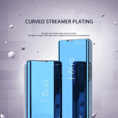 SKALO Xiaomi Redmi Note 12 4G Clear View Spegel fodral - Guld