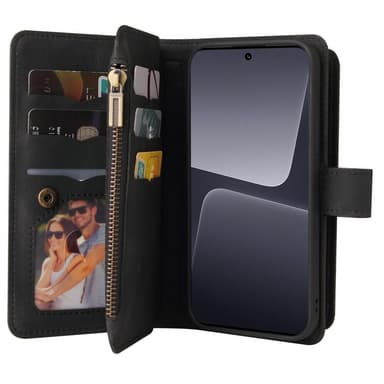 SKALO Xiaomi 13 Pro 5G Big Wallet 17-FACK Plånboksfodral - Svart