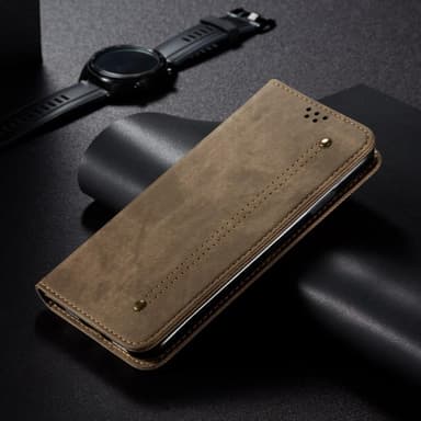 SKALO Xiaomi 13 Pro 5G Jeans Plånboksfodral - Khaki