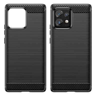 SKALO Motorola Edge 40 Pro 5G Armor Carbon Stöttåligt TPU-skal - Svart