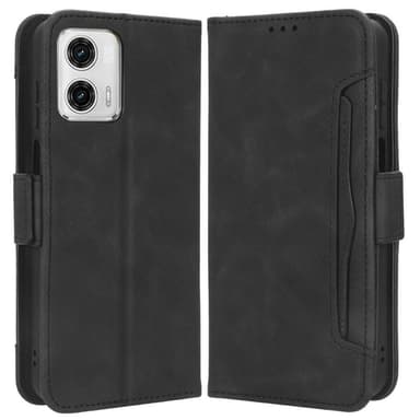 SKALO Motorola Moto G73 5G 6-FACK Plånboksfodral - Svart