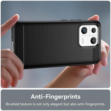 SKALO Xiaomi 13 5G Armor Carbon Stöttåligt TPU-skal - Svart