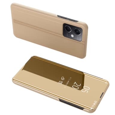 SKALO Xiaomi Redmi Note 12 Pro 5G Clear View Spegel fodral - Guld