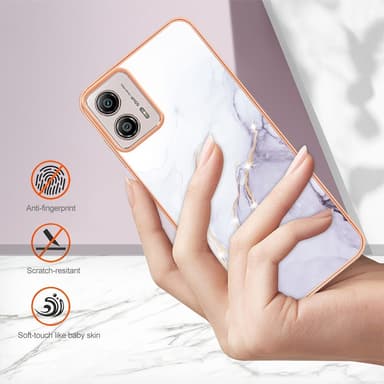 SKALO Motorola Moto G53 5G Marmor TPU-skal - Motiv 3