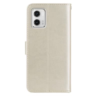 SKALO Motorola Moto G23 4G Mandala Owl Plånboksfodral - Guld