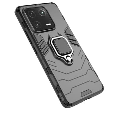 SKALO Xiaomi 13 Pro 5G Armor Hybrid Metallring skal - Svart
