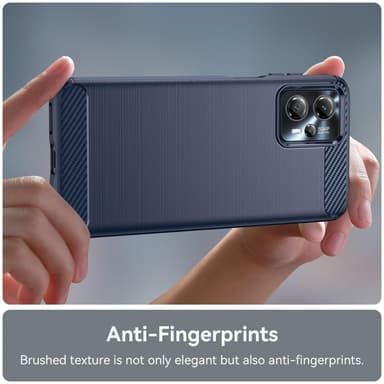 SKALO Motorola Moto G23 4G Armor Carbon Stöttåligt TPU-skal - Blå