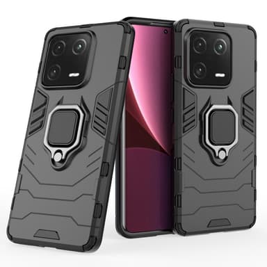 SKALO Xiaomi 13 Pro 5G Armor Hybrid Metallring skal - Svart
