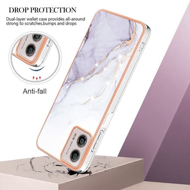 SKALO Motorola Moto G53 5G Marmor TPU-skal - Motiv 3
