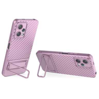 SKALO Xiaomi Redmi Note 12 5G Twill 2.0 TPU skal med ställ - Lila