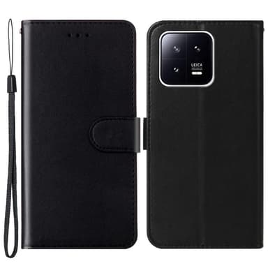 SKALO Xiaomi 13 5G Plånboksfodral i PU-Läder - Svart