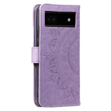 SKALO Google Pixel 7a Mandala Plånboksfodral - Lila