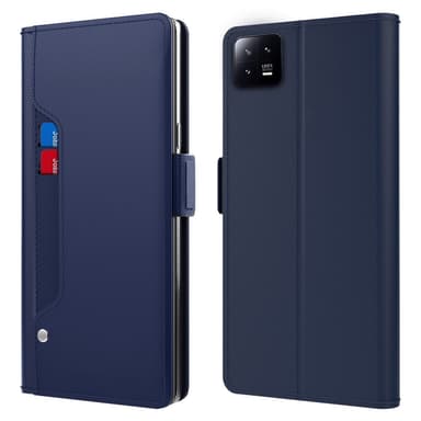 SKALO Xiaomi 13 5G Korthållare Spegel Plånbok - Blå