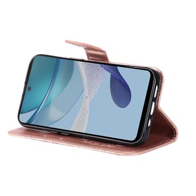 SKALO Motorola Moto G23 4G Mandala Plånboksfodral - Roséguld