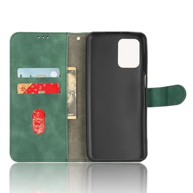 SKALO Motorola Moto G23 4G Matt PU-Läder Plånboksfodral - Grön