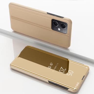 SKALO Xiaomi Redmi Note 12 Pro 5G Clear View Spegel fodral - Guld