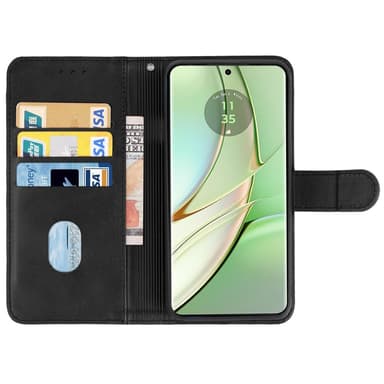 SKALO Motorola Edge 40 5G Premium Plånboksfodral - Svart