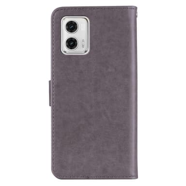 SKALO Motorola Moto G53 5G Mandala Owl Plånboksfodral - Grå