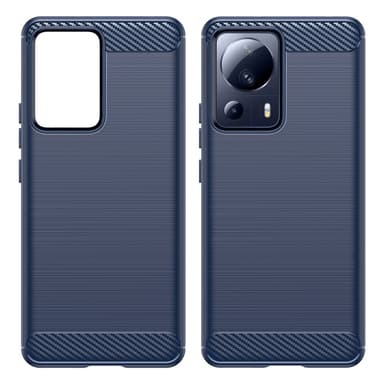 SKALO Xiaomi 13 Lite Armor Carbon Stöttåligt TPU-skal - Blå