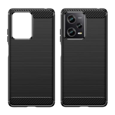 SKALO Xiaomi Redmi Note 12 Pro 5G Armor Carbon Stöttåligt TPU-skal - Svart
