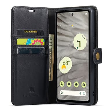 DG MING Google Pixel 7a 2-i-1 Magnet Plånboksfodral - Svart