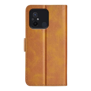 SKALO Xiaomi Redmi 12C 4G Premium Plånboksfodral - Ljusbrun