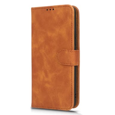 SKALO Xiaomi 13 Pro 5G Matt PU-Läder Plånboksfodral - Brun