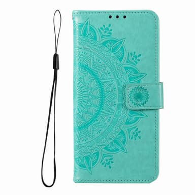 SKALO Xiaomi Redmi Note 12 Pro 5G Mandala Plånboksfodral - Turkos