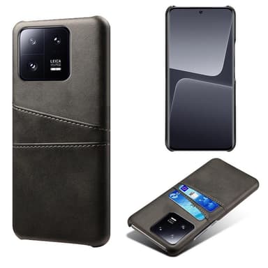 SKALO Xiaomi 13 Pro 5G PU-Läder Korthållare Skal - Svart