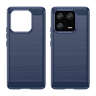 SKALO Xiaomi 13 Pro 5G Armor Carbon Stöttåligt TPU-skal - Blå