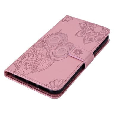 SKALO Motorola Moto G23 4G Mandala Owl Plånboksfodral - Roséguld