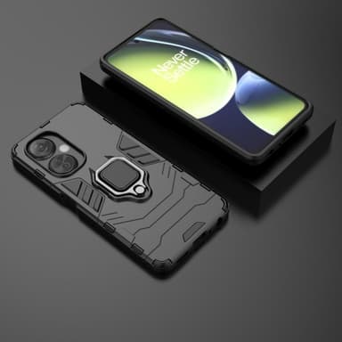 SKALO OnePlus Nord CE 3 Lite 5G Armor Hybrid Metallring skal - Svart