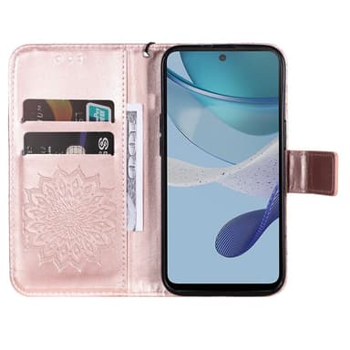 SKALO Motorola Moto G23 4G Mandala Plånboksfodral - Roséguld